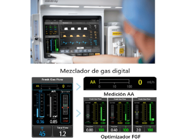 A7-Mezclador-de-gas-digital-con-flujo-bajo-de-seguridad-de-Optimizador.png Máquina de Anestesia Mindray A7